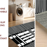 Contemporary Black and White Elegance(Black)