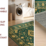 Chic Subtle Floral Medallion Style(Green)