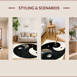 Dynamic Monochrome Trigram Arrangement(Black)