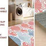 Modern Marine Inspired Patterned Accent(Red)