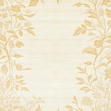 Neutral Area Beige Floral Vintage Throw(Beige)