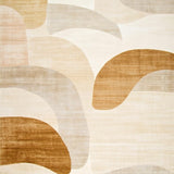 Abstract Arch Area Adhesive Non Skid Modern Pair(Beige)