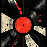 Dynamic Vinyl Record Aesthetic(Black)