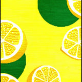 Chic Minimalist Green Leaf Motif(Yellow)