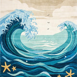 Minimalist Coastal Artistry Approach(Blue)