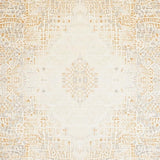 Artisan Crafted Area Beige Ivory Abstract Loop Medallion(Beige)