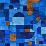 Chic Multi Hued Contemporary Design(Blue)