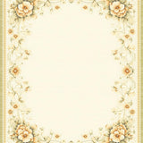 Elegant Floral Area Low Pile Indoor Floor Cover(Beige)