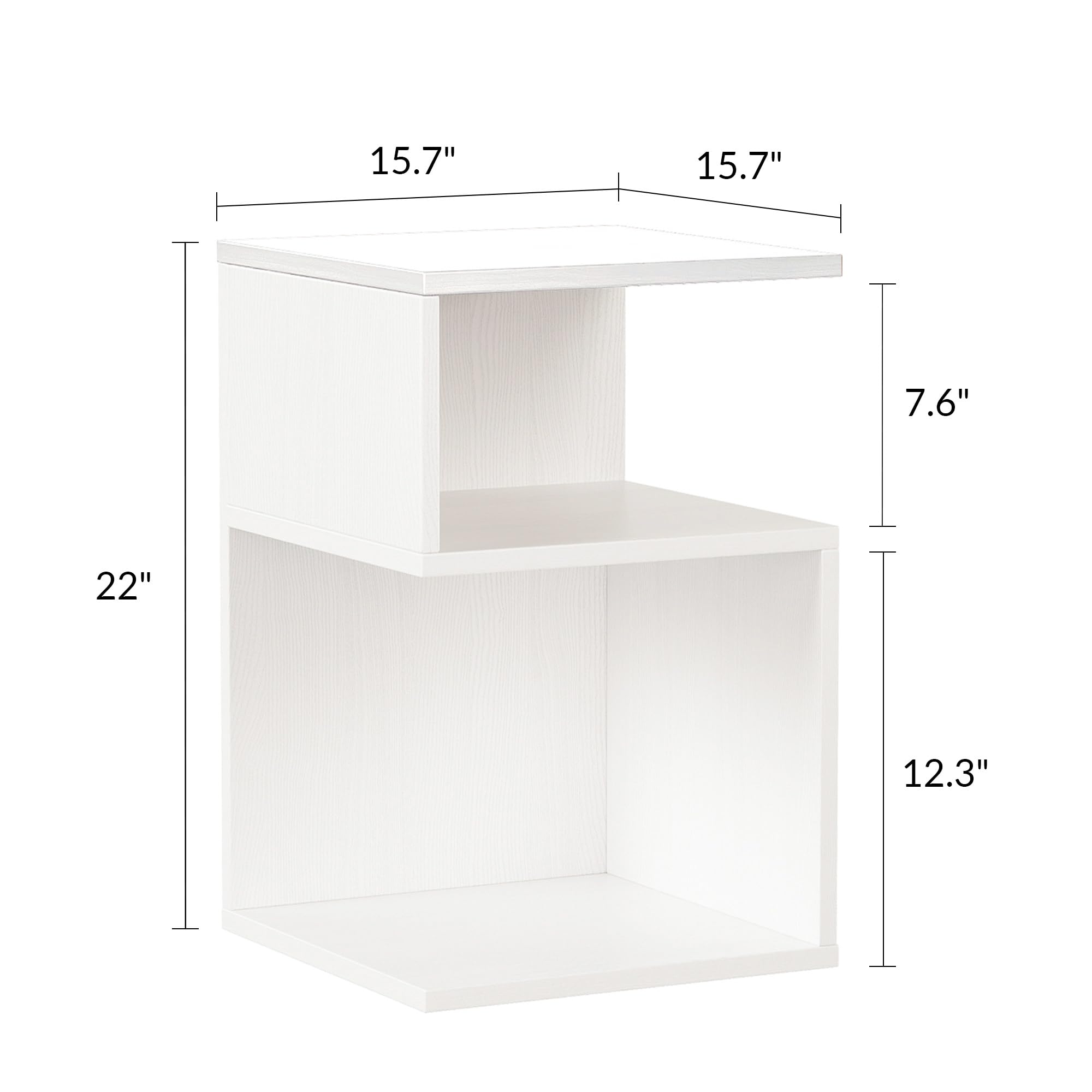 ODIKA Tokyo S Minimalist 3 Tier End Table - ODIKA