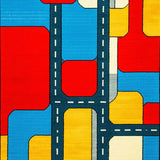 Playful Green Urban Adventure Mat(Red)