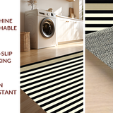 Trendy Geometric Black and Khaki(Black)