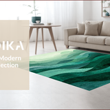 Contemporary Abstract Green Tones(Green)