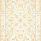Artful Beige Bath Mat with Delicate Floral Imprint Design(Beige)