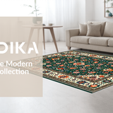 Rustic Green Floral Delight(Black)