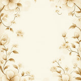 Beige Botanical Bloom Area Modern Floral Design for Home(Beige)
