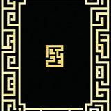 Striking Vintage Geometric Appeal(Black)