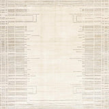 Abstract Lineage Beige Area Modern Tribal Inspired Cream(Beige)