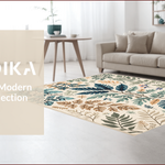 Ultra Soft Area Rug, Non Slip, Stain Resistant, Washable Area Rugs for Living Room, Bedroom, Beige Jungle Print Kids Playroom Rug(Ivory) - ODIKA