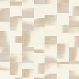 Artisan Abstract Area Showcasing Cream Mosaic with Beige Geometric Overlays(Beige)