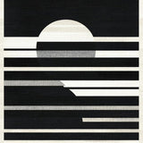 Artisan Woven Contrasting Striped For Chic Layered Entryway Decor(Black)