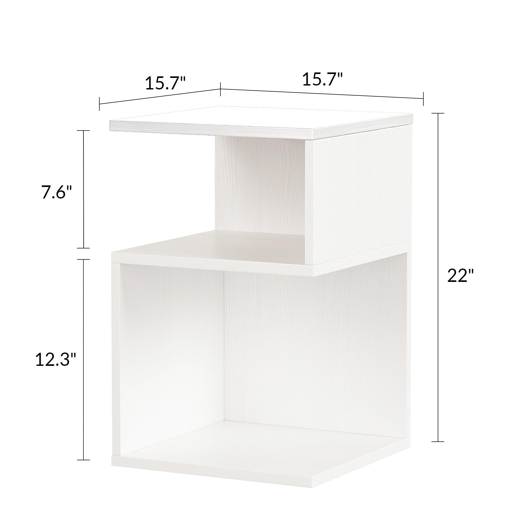 ODIKA Tokyo S Minimalist 3 Tier End Table - ODIKA