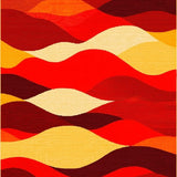 Retro Abstract Wave Aesthetics(Red)