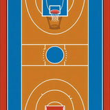 Lively Modern Sport Themed Artwork(Brown)