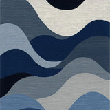 Artful Dynamic Swirl Composition(Blue)