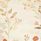 Desert Bloom Beige Artistic Floral Area(Beige)
