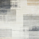 Distressed Area Boho Vintage Floor Cover(Gray)