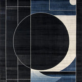Vivid Multicolor Contemporary Motif(Black)
