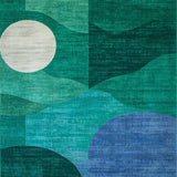Whimsical Earth Tones Circular Motif(Green)
