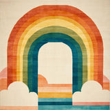 Modern Multicolored Graphic Expression(Beige)