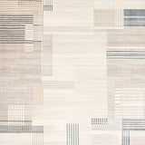 Abstract Beige Area Modern Lines & Subtle Texture for Home(Beige)