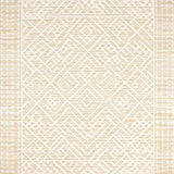 Artisan Crafted Beige With Subtle Diamond Weave For Bathroom(Beige)