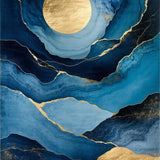 Luxurious Textured Blue Gradient(Blue)