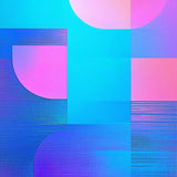 Contemporary Vibrant Abstract Aesthetics(Blue)