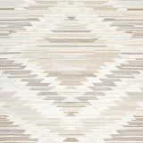 Boho Inspired Tasseled Floor with Geometric Chevron and Neutral Colors(Beige)