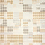 Abstract Checkered Area Non Slip Weave(Beige)
