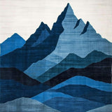 Serene Indigo and Cream Nature Fusion(Blue)