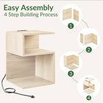 ODIKA Tokyo S Minimalist 3 Tier End Table - ODIKA