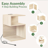 ODIKA Tokyo S Minimalist 3 Tier End Table - ODIKA