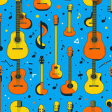 Fun Musical Themed Design Element(Blue)