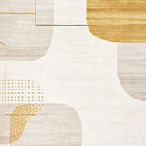 Modern Beige Area Runner(Beige)