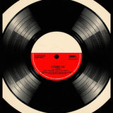 Retro Inspired Circular Music Motif(Black)