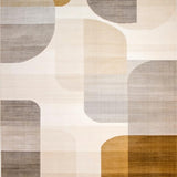 Modern Neutral Toned Contemporary Geometric Art Inspired(Beige)