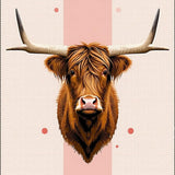 Contemporary Cozy Cow Graphic(Brown)
