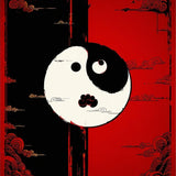 Elegant Monochrome Symbolic Design(Red)