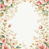 Vintage Floral Woven(White)