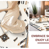 Artful Striped Cultural Weave(Beige)